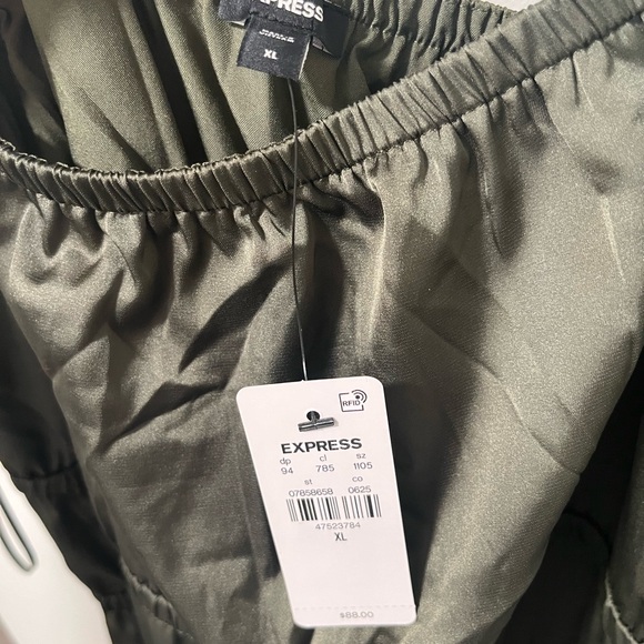 Olive Green Maxi dress with adjustable tie straps - Picture 2 of 5